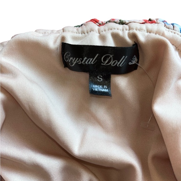 Crystal Doll Floral Tube Top Romper Size S - Picture 5 of 5